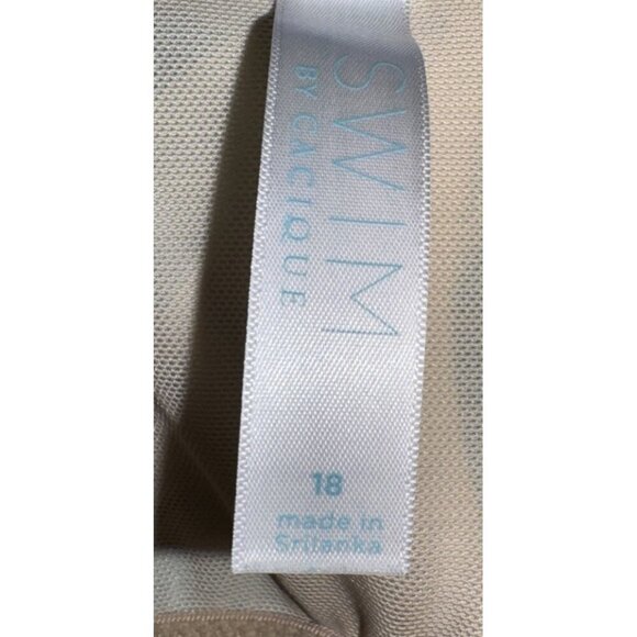 SWIM BY CACIQUE Women's Swim Dress Light Lined Bathing Suit Size 18 Tropical - Picture 5 of 7